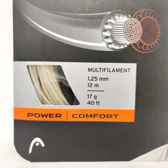 Head Velocity MLT Tennis Racket Strings 1.25mm 17g Natural 40' Set Multifilament - Picture 2 of 9